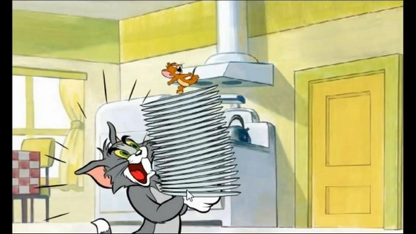  На фото – кадр из мультфильма «Том и Джерри»
