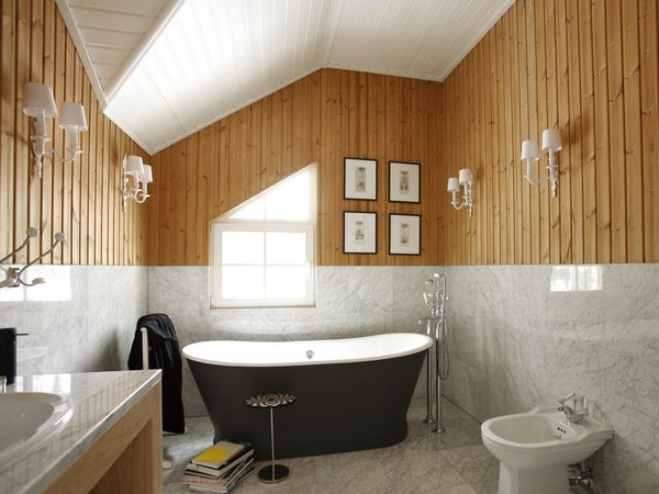 Ванная комната в деревянном доме: правила обустройства и особенности отделки